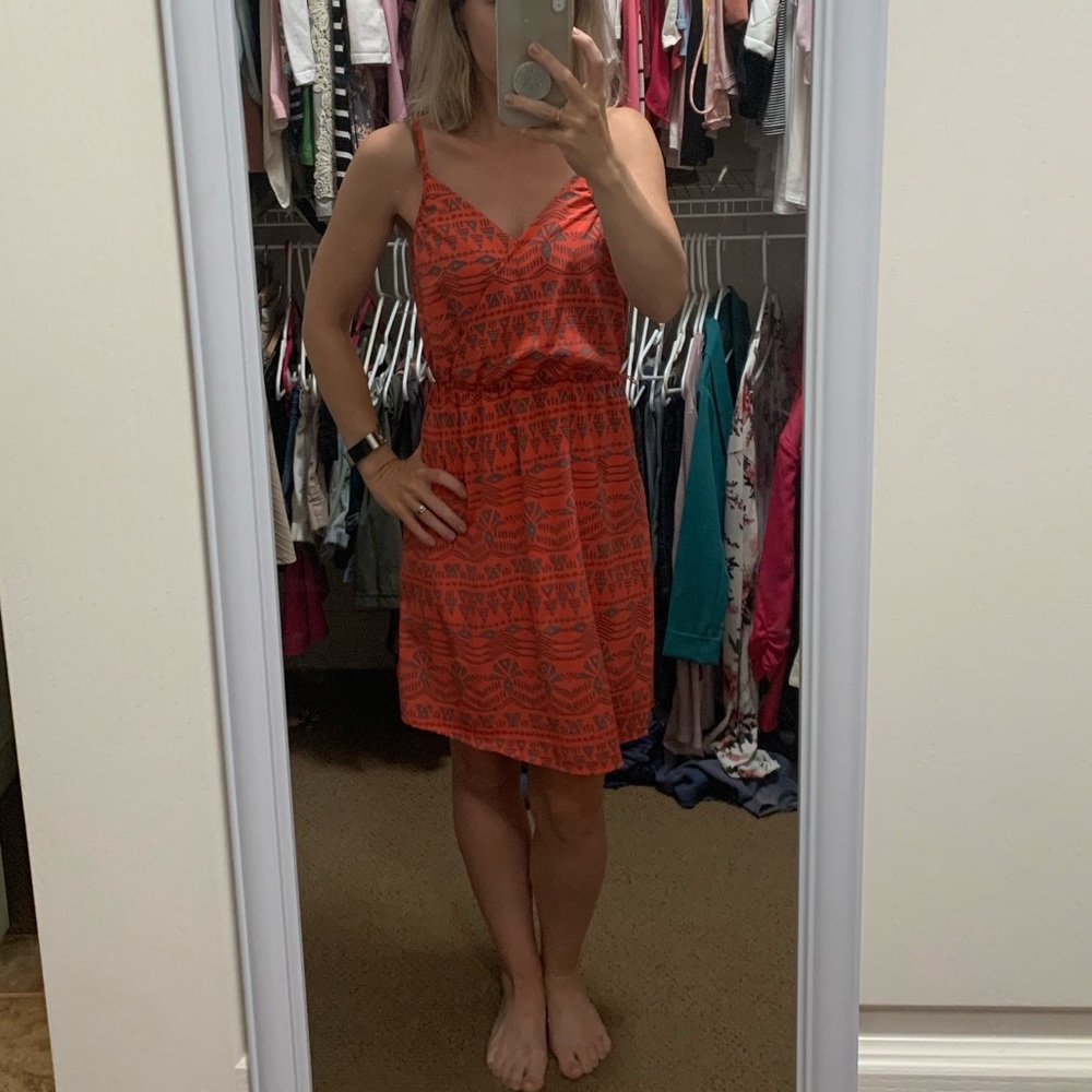 Tribal Pattern Mini Dress